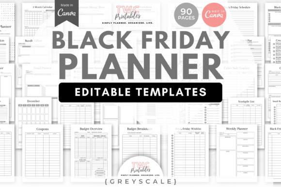Black Friday Planner Canva Templates 4: Organize Your Sales Strategy
