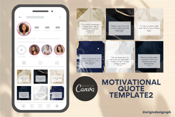 Canva Templates Motivational Quote2: Elevate Your Social Feed