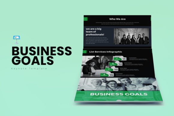 Elevate Your Pitch with Business Goals Keynote Templates