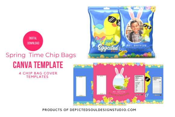 Fresh Design Energy: Using Spring Time Chip Bag Templates