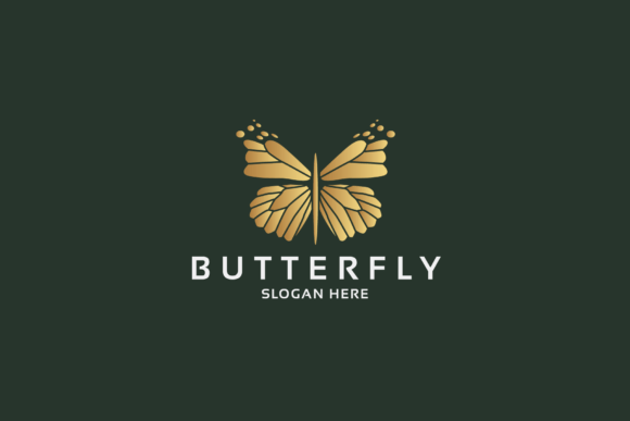 Gold Butterfly Pro Logo Templates: Elevate Your Brand