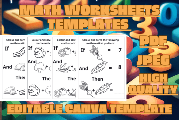 Math Worksheets Templates: Engaging Coloring Book Pages