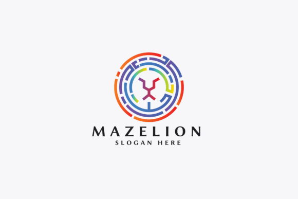 Maze Lion Pro Logo Templates: A Mark of Strategic Strength