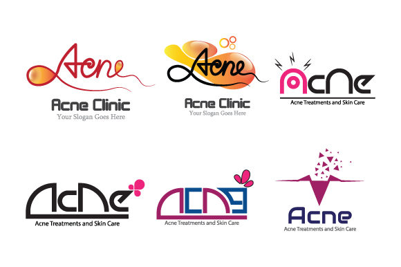 Vector Acne Logo Design Templates Eps.10